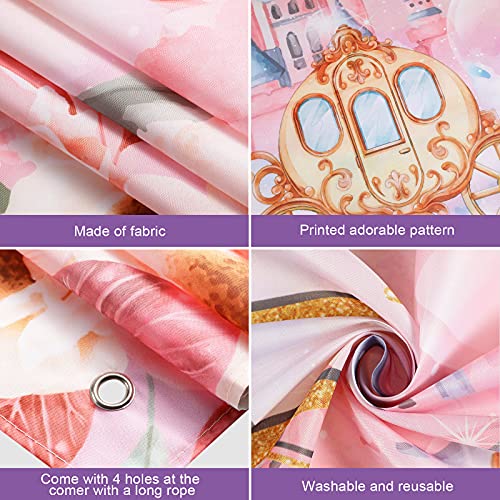 Tatuo TATUO-BACKDROP-GVR4E8G48 Princess Birthday Party Decorations Supplies Princess Theme Backdrop Background Banner thumb #2