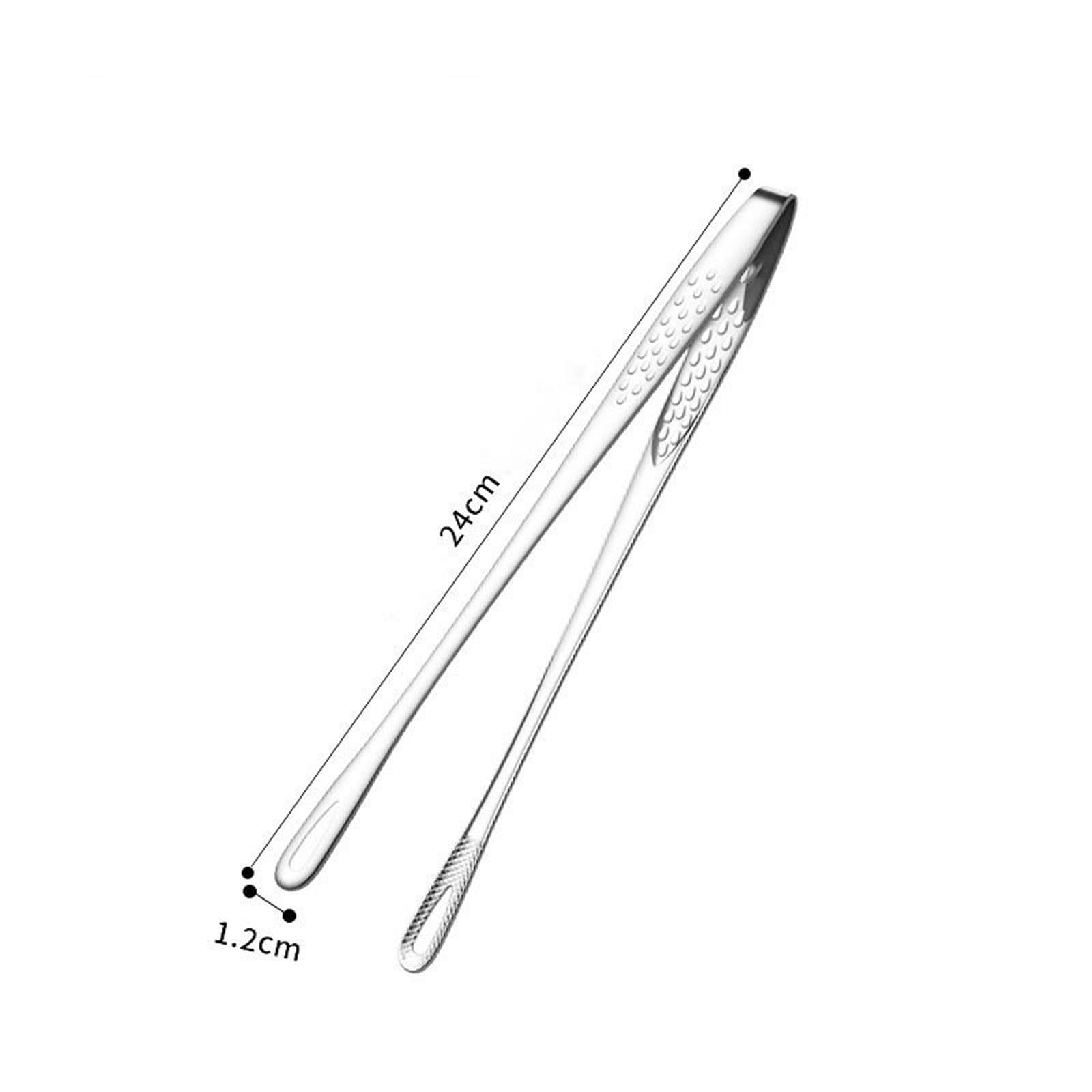 Pinzas de Cocina de Acero Inoxidable, Pinzas para Alimentos, Mango Largo, Antideslizantes, para Barbacoa, para Carne, Pinzas para Alimentos, Accesorios de Cocina
