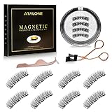 Atalone Magnetic Eyelashes without Eyeliner, Dual Magnetic Eyelashes, Magnets False Lashes, No Glue,...