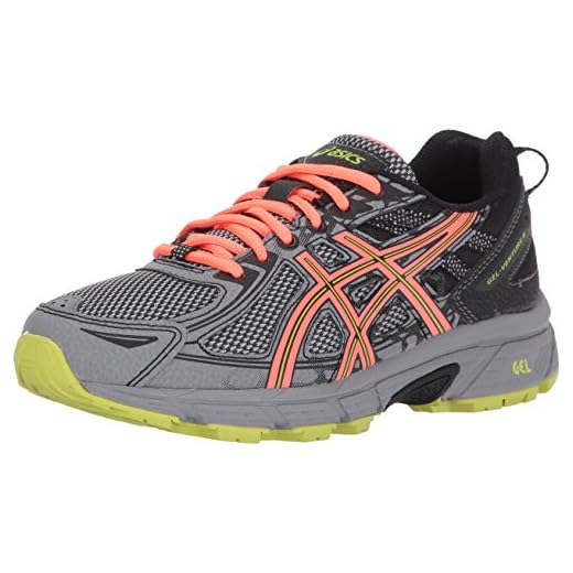 ASICS Women's Gel-Venture 6 Running-Shoes,Phantom/Coral/Lime,8 Medium US