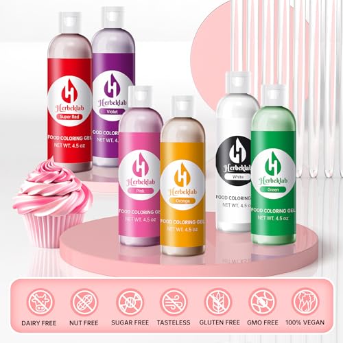 Image of Green Gel Food Coloring - 4.5 oz Professional Grade Concentrated Food Dye, Gel Based Coloring for Icing, Baking, Cake Decorating & Cookies