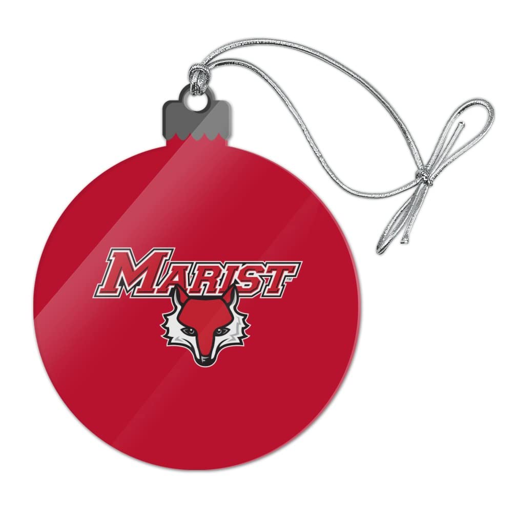 GRAPHICS & MORE Marist College Red Fox Logo Acrylic Christmas Tree Holiday Ornament