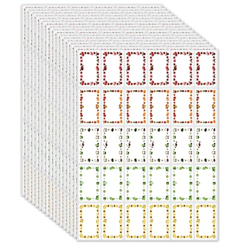 Marmeladen Etiketten Selbstklebend 510 STK Marmelade Aufkleber Etiketten Marmeladengläser Klebeetiketten zum Beschriften 50 x 30mm