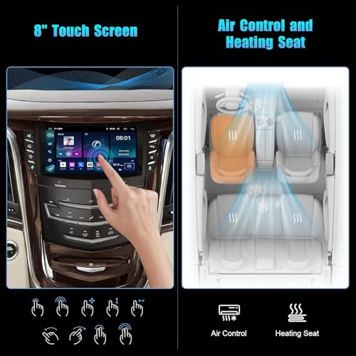 Radio Car Android 13 8 Pulgadas para Cadillac Escalade miniatura 7