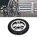 Electric Wheelchair Wheel,PU Wheel Replacement for Wheelchairs Heavy Duty Solid,Alloy Steel Wheelchair Rear Wheel Replacement,320mm
