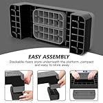 Aerobic Exercise Step, Adjustable Aerobic Stepper for Exercise, Workout Step Platform for Step Up, 26.5" Step Deck with 4” 6” 8” Adjustable Height Risers, Women Home Gym Cardio Fitness - Image 5