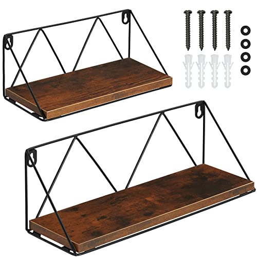 STILE INDUSTRIALE E DECORAZIONE MODERNA: Le mensole in legno di tectake con struttura in metallo combinano estetica industriale e funzionalità. Perfette come mensole da muro per soggiorno moderno, scaffale salvaspazio, arredo casa, mensole da parete per camera da letto, ingresso o cameretta. Unisci le 2 mensole e un design moderno per un home decor unico.