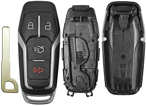 QualityKeylessPlus Remote Replacement Case 4 Button Ford FCC ID M3N-A2C31243800