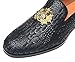 FOEVTRUE Mens Dress Loafers Buckle Fashion Luxury Party Wedding Shoes Black US 10