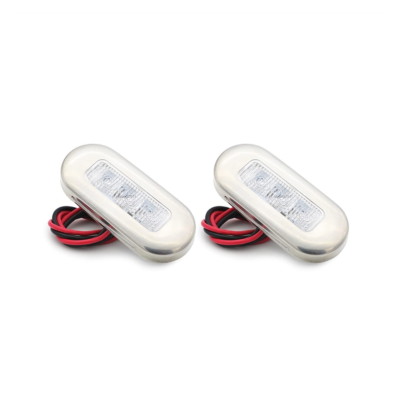 Luci di Navigazione 1pair Acciaio Inox.GUIDATO Lampada di Avvertimento del Segnale delle luci di Navigazione for Yacht della Barca Marina 12V