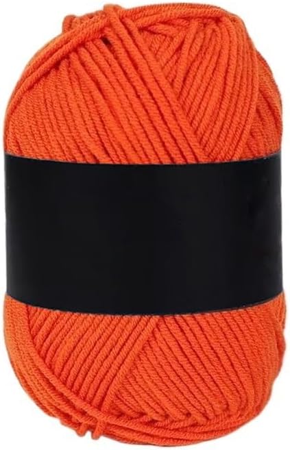 Cotton Yarn for Crocheting 5 Rolls 50g 4-Ply Blended Medium Knitting(43)