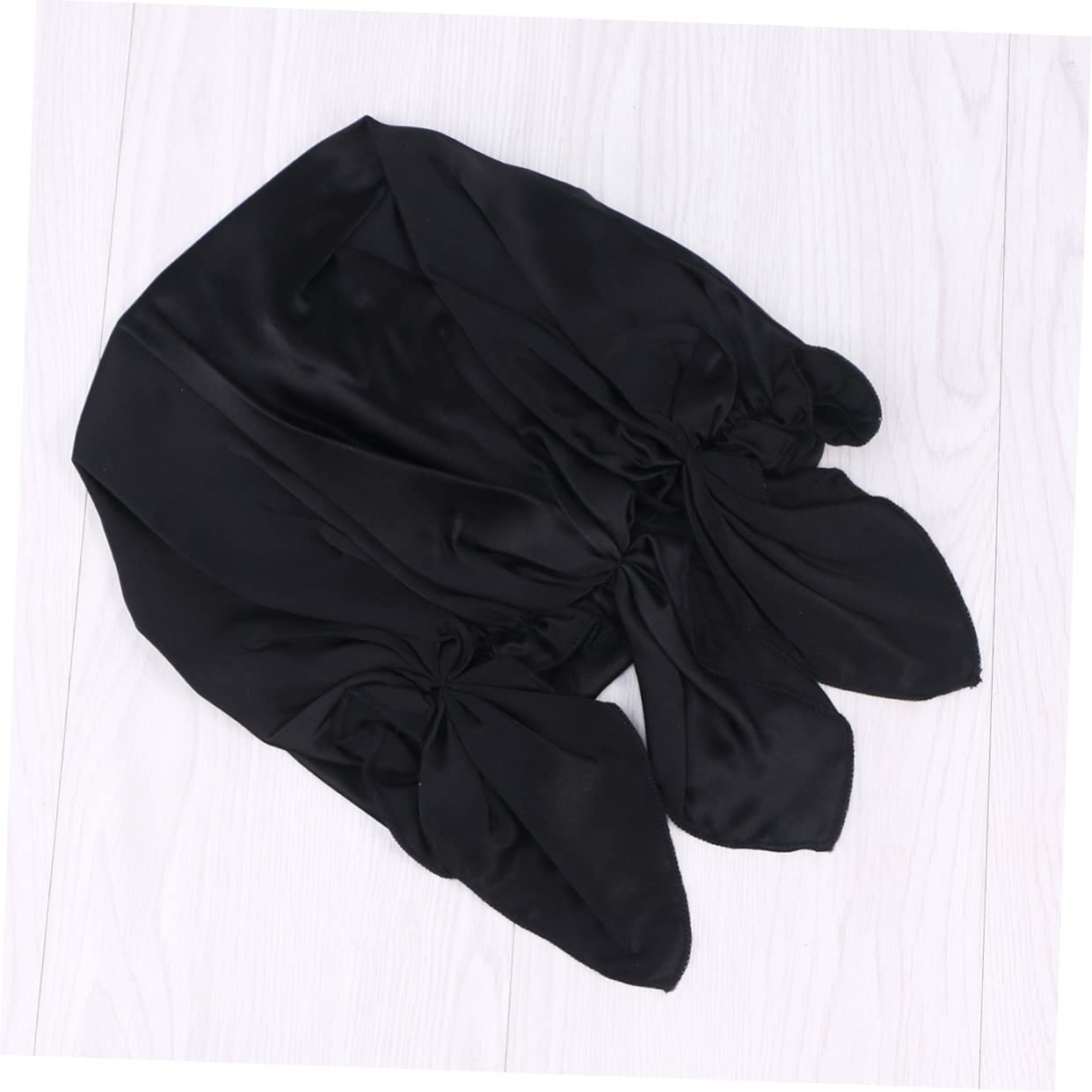 2 Cuffie Da Notte in Seta Per Donne Con Elastico E Nastri 60-100 Cm