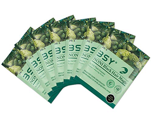 Image of 3 IN 1 Natural 5-Min Hair Colour Shampoo Black | Ammonia Free Long Lasting Hair Color Noni Fruit Extract No Hair Loss Grey Coverage Hair Dye for Women & Men (20ml-6 Sachet)