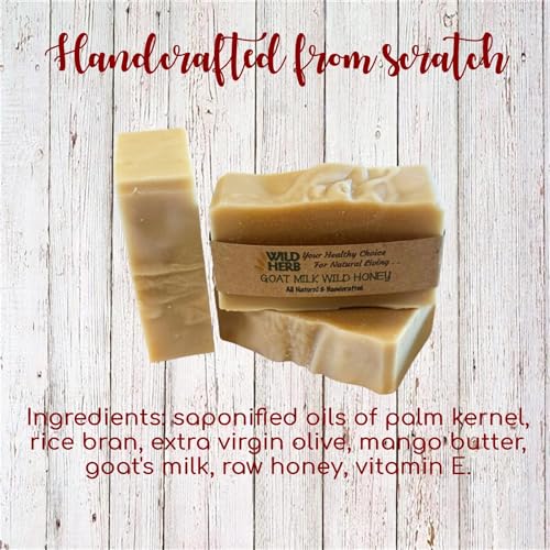 Goat Milk Wild Honey Natural Soap Bar (3BAR) image 4