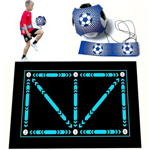 TAIPOXUN Soccer Training Equipment,Soccer Training Mat Improve Strength,Agility and Coordination,Anti-Slip