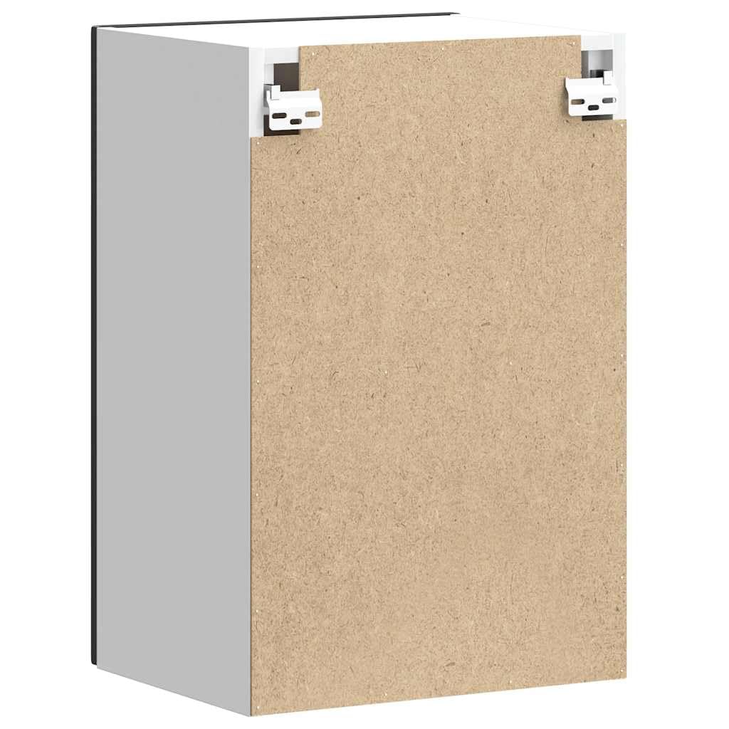 vidaXL Küchen-Hängeschrank Lucca Schwarz Holzwerkstoff, Wandschrank Küche, Wandschrank, Oberschrank, Küchenschrank, Hängeschrank, Oberschrank Küche