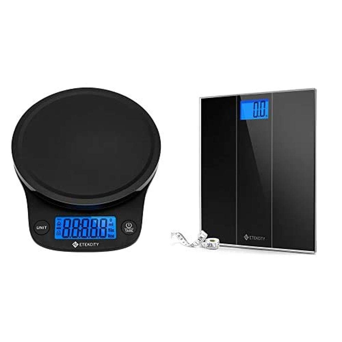 Etekcity 0.1g Food Kitchen Scale and Digital Body Weight Bathroom Scale