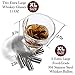 Frolk Whiskey Chillers Premium Gift Set, Set Of 6 Extra Large Stainless Steel Whiskey Stones, 2 Large Twisted Whiskey Glasses (11 oz), Freezer Base, Velvet Pouch & Tongs In Novelty Wooden Box