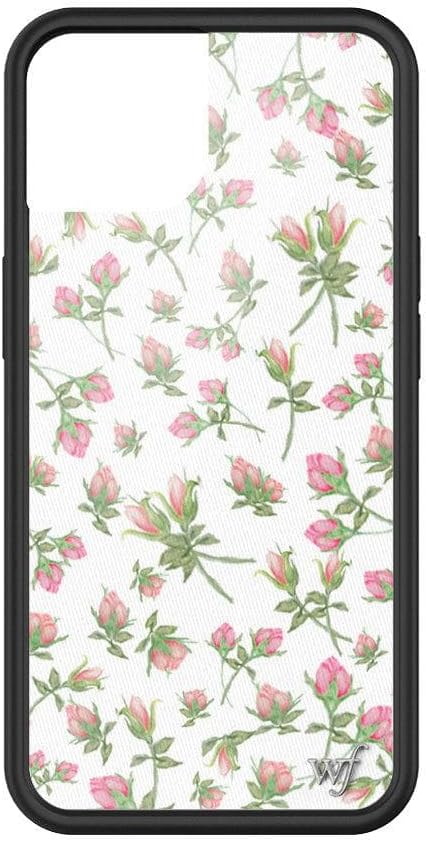 Wildflower Cases - Pink Posie Rosie Case, Compatible with Apple iPhone 13 | Pink, White, Floral, Trendy, Cute - Protective Black Bumper, 4ft Drop Test Certified, Women Owned Small Business