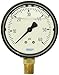 WIKA 9677992 Commercial Pressure Gauge, Liquid-Filled, Copper Alloy Wetted Parts, 1-1/2" Dial, 0-60 psi Range, +/- 2.5% Accuracy, 1/4" Male NPT Connection, Bottom Mount