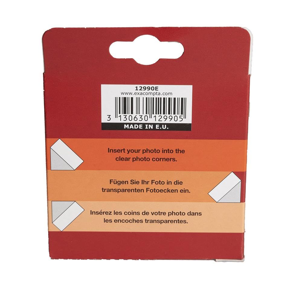 Angolini Adesivi Exacompta - Confezione Da 600 - Per Album Fotografici E Scrapbooking - Foto 7