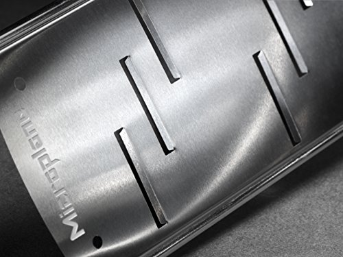 Foto von Microplane Große Raspel Küchenreibe für Hartkäse, Schokolade und Trüffel in Schwarz mit Edelstahlklingen - Made in USA