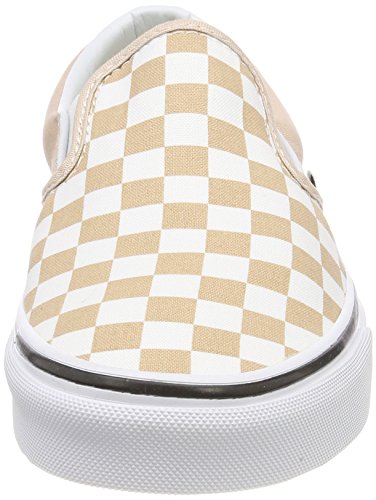 Vans Vans Unisex Adults' Classic Slip on Trainers, Beige ((Checkerboard) Frappe/True White Qco), 4 UK 36.5 EU