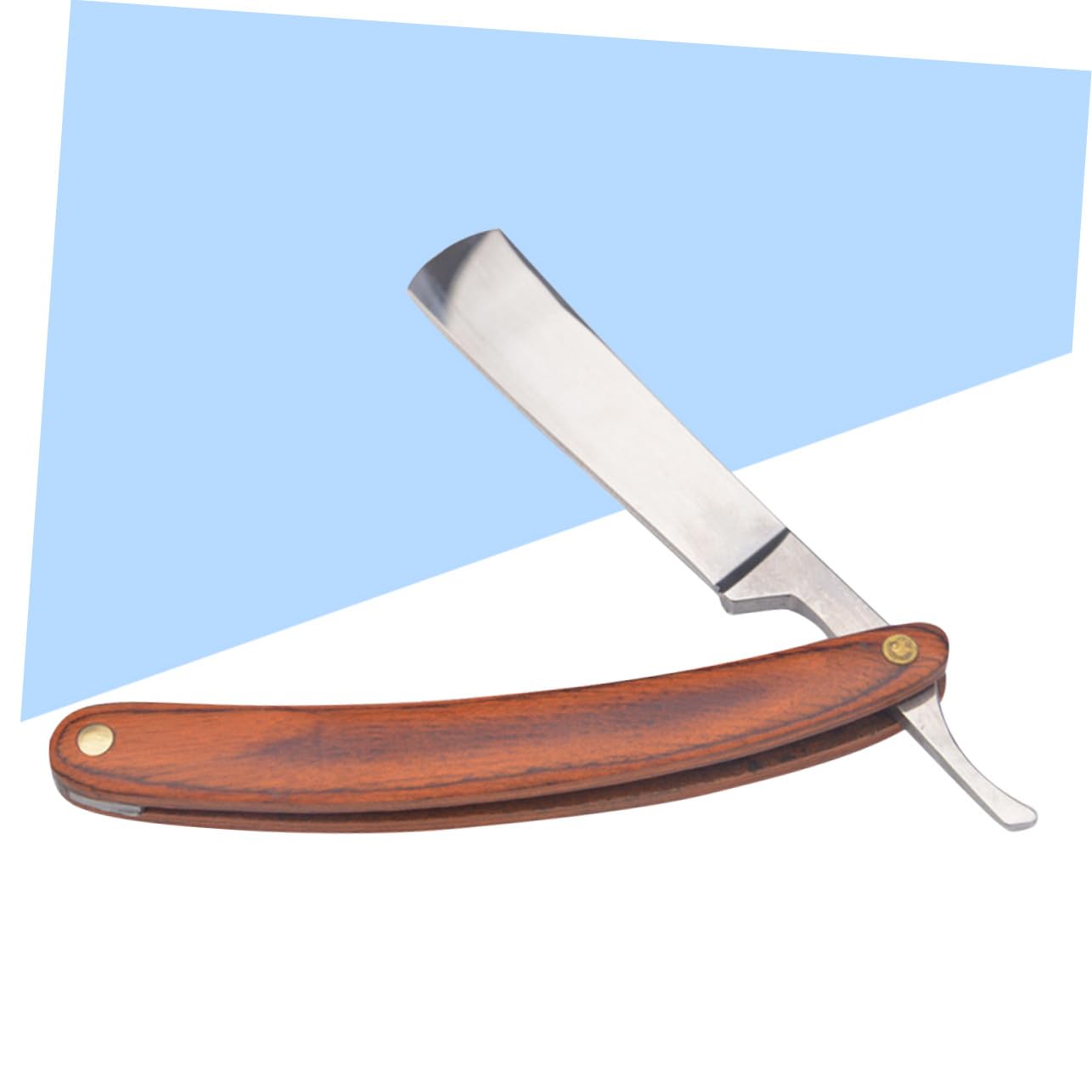 COLLBATH Maquinilla de Afeitar Manual Mango de Madera y Acero Inoxidable Vintage Diseño Antiguo Peso Equilibrado para Afeitado Cómodo y Preciso en Hombres