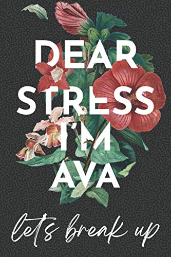 Dear Stress, I'm Ava, Let's Break Up: National Women journal diary, women gifts, Black turing Notebook, Journal, Diary (120 Pages, Blank, Lined Pages, 6 x 9) (Stress Free Notebooks & Journals)
