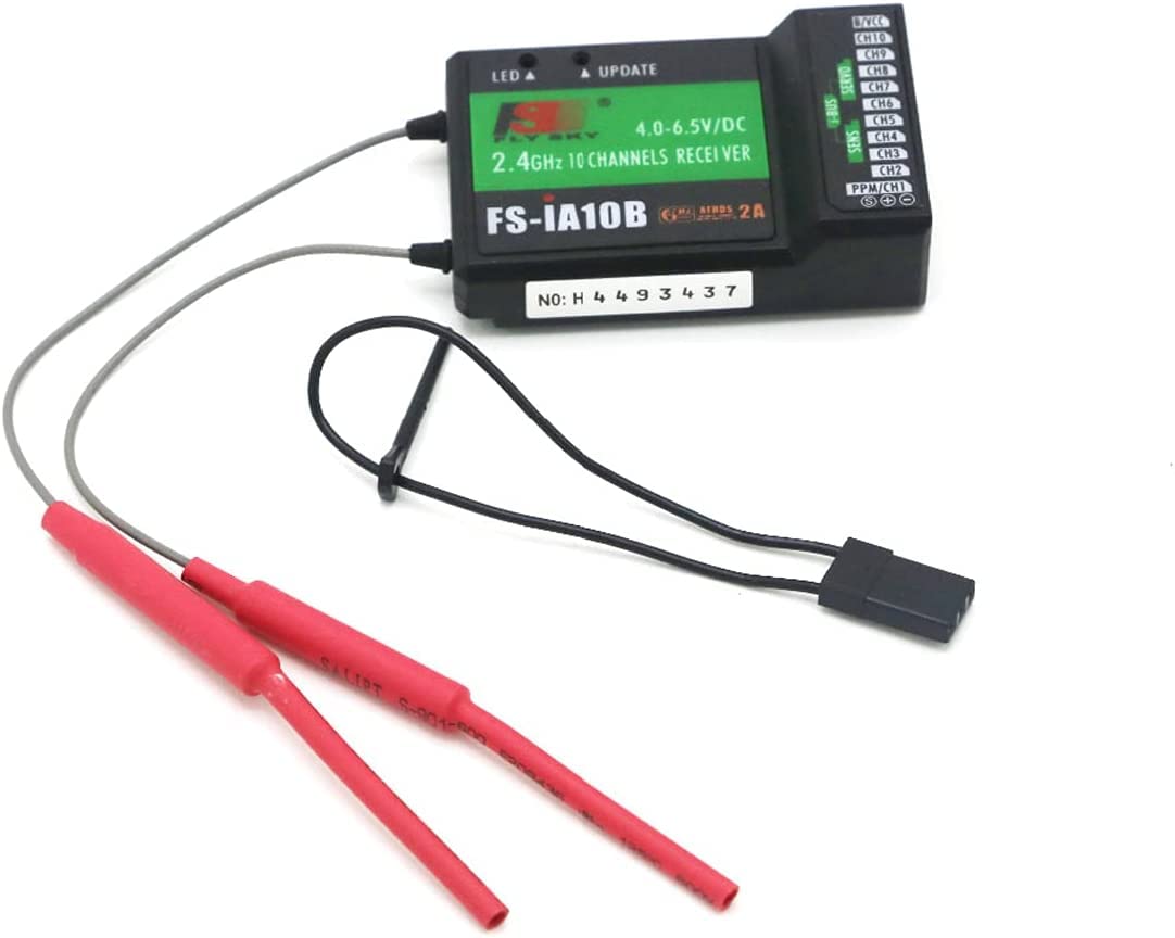 Ricevitore Flysky FS-IA10B, 10 canali 2.4GHz AFHDS 2A RC trasmettitore ricevitore per trasmettitore RC FS I4 I6 I6X I6S GT2G GT2E I8 I10 TH9X CT6B GT5 GT3C IT4S TM10