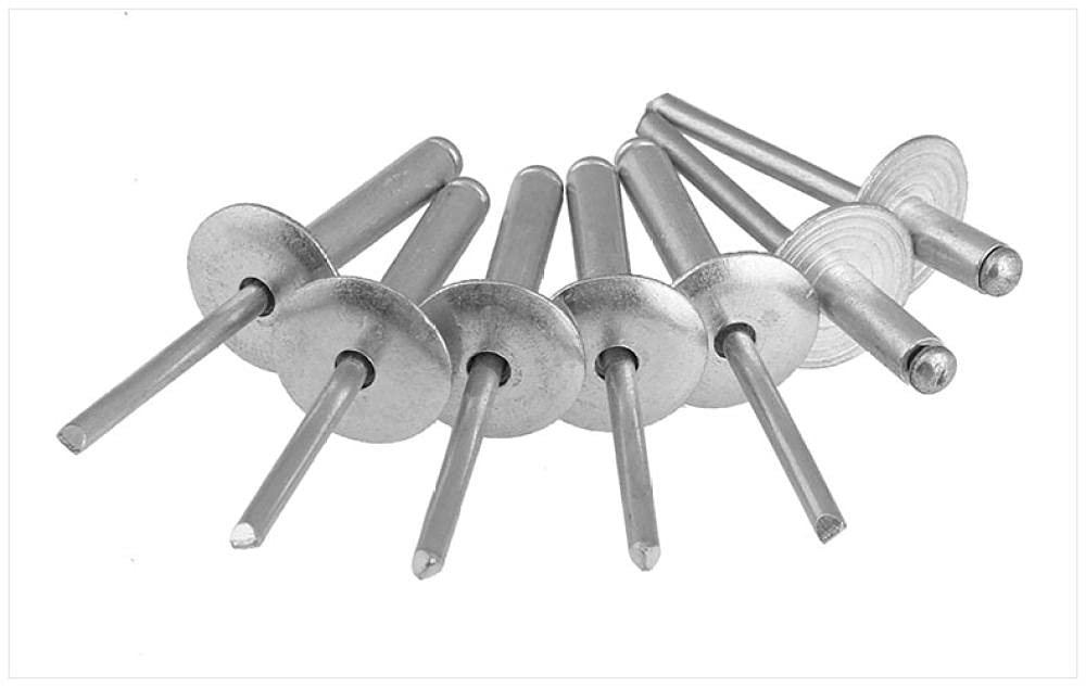 Rivet aveugle à grand chapeau noir en aluminium M5*8 et M5*16