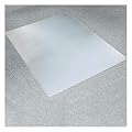 Marvelux Polypropylene Chair Mat for Low Pile Carpets and Carpet Tiles (up to 1/4" Thick), 29” x 46” White Office Carpet Protector, Rectangular, Eco-Friendly, Shipped Flat