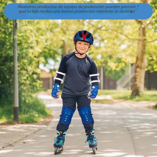 Casco de monopatín infantil con coderas y muñequeras para patines en línea 4