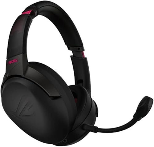 ASUS ROG Strix Go 24 Electro Punk Auriculares inalámbricos para juegos con adaptador USB-C de 24 GHz Micrófono con cancelación de ruido alimentado