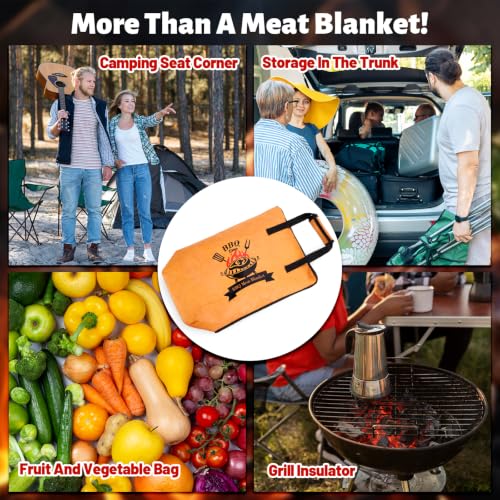 Bolsa aislante para carne BBQ Whaline con asa 21 pulg miniatura 7