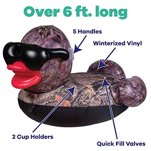 GAME 56794-BB Towable Tuff Duck, 6 Feet Wide, Holds Up to 400 Pounds Premium Inflatable, Giant, Mossy Oak - Thumbnail 3