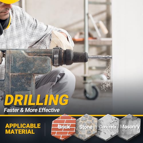 TGFTGF SDS Plus Drill Bit and Chisel Set