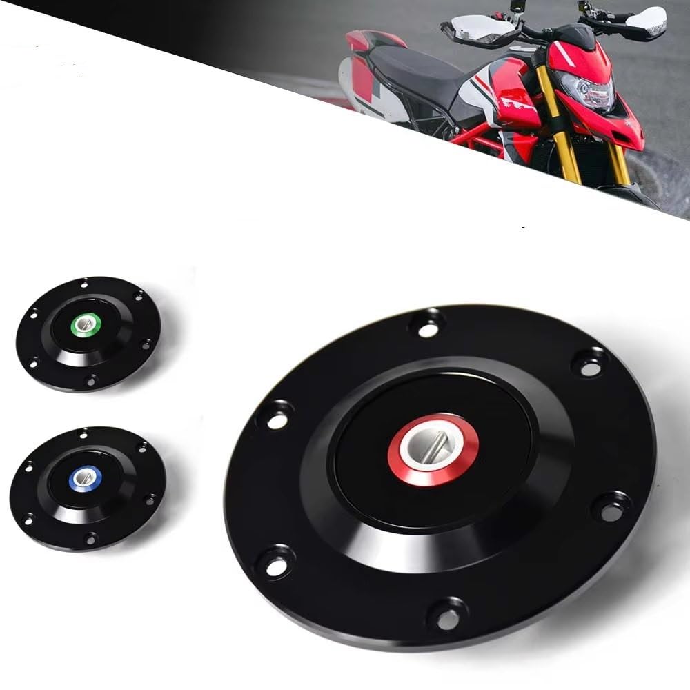 Llave Motocicleta Tapa Depósito Combustible Tapa Gasolina Para Ducati Para Hypermotard 950 Sp Rve 2019-2023(ROJO)