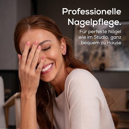 Beurer MP 84 Special Edition Maniküre-/Pediküreset, elektrische Nagelfeile mit Akku, 10 Aufsätze, LED-Licht, inkl. Aufbewahrungsetui, bis zu 4400 U/min, Nagelfräser zur Hand- und Fußpflege, schwarz