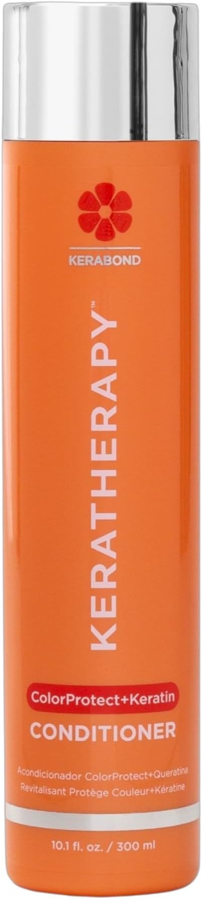 Keratin Infused Color Protect Conditioner, 10.1 fl. oz., 300 ml - Gluten Free Color Protecting Conditioner for Color Treated Hair with Kerabond Technology, Red Raspberry Oil, Omega 3 & 6