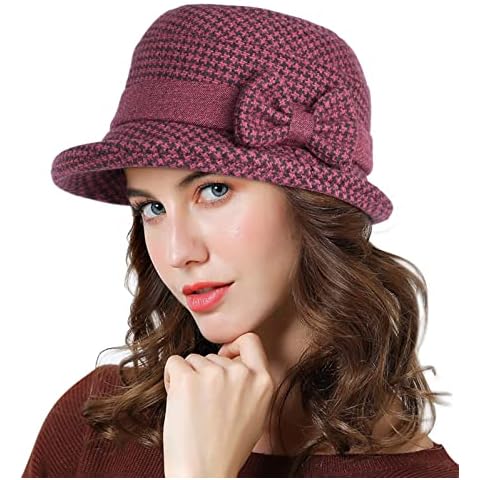 Adigaber Women's Adjustable Cloche Bowler Hat Cover