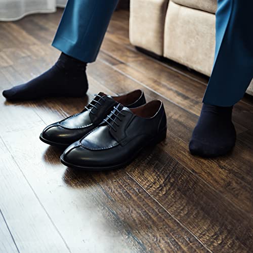 Men's Dress Socks 4 Pack Crew Business Casual Sock Moisture Wicking Super Soft3