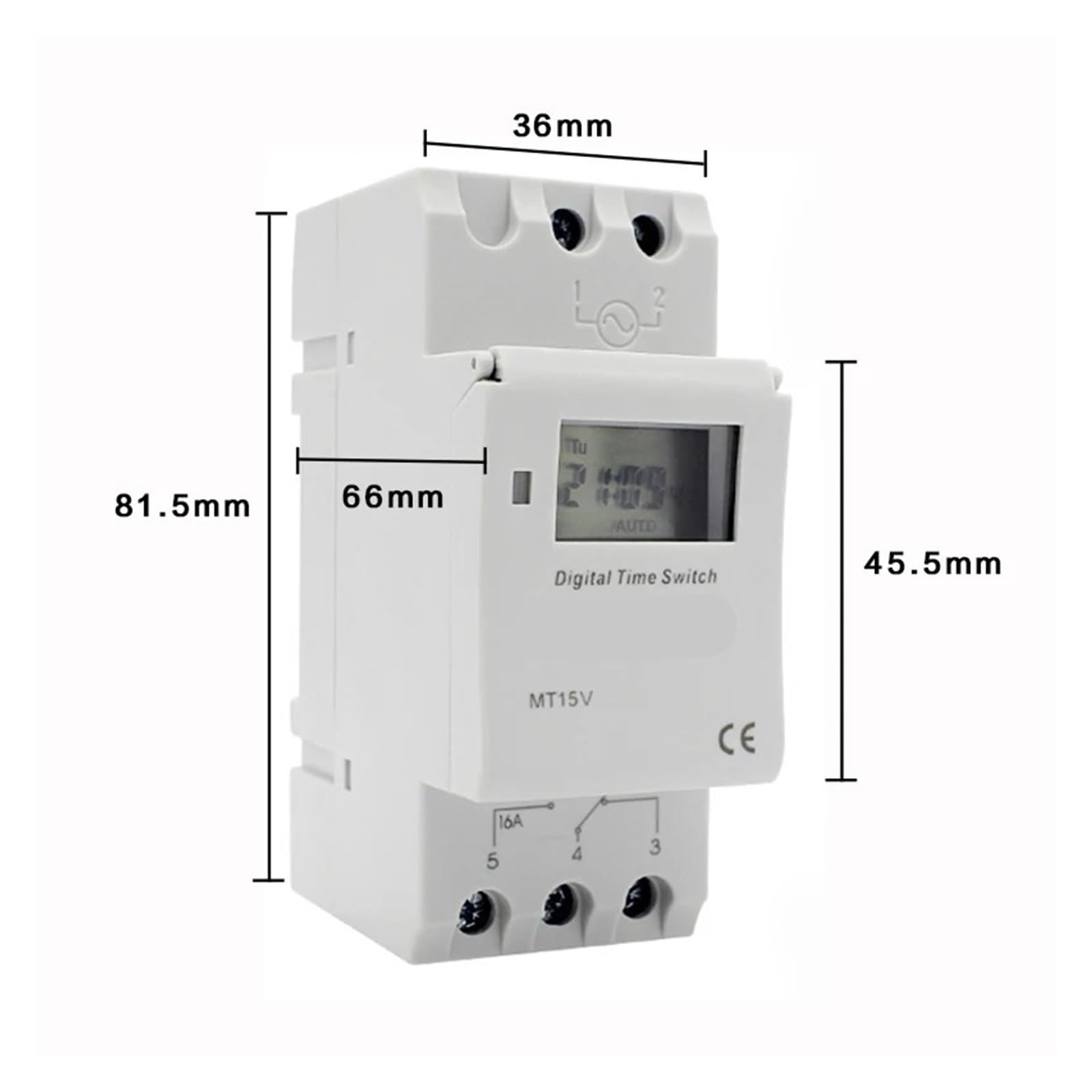 Programowalny wyłącznik czasowy Elektroniczny tygodniowy 7-dniowy programowalny cyfrowy przekaźnik czasowy z wyłącznikiem czasowym AC 220V 230V 12V 24V 48V 16A do montażu na szynie Din(30a 220v)