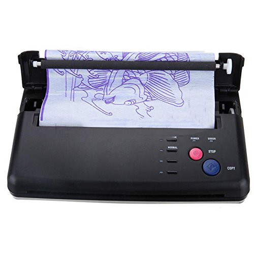 Zinnor Tattoo Transfer Copier New Portable Tattoo Printer Machine Thermal Stencil With Little Noisy Sound Black(Upgraded Version) #TOP4