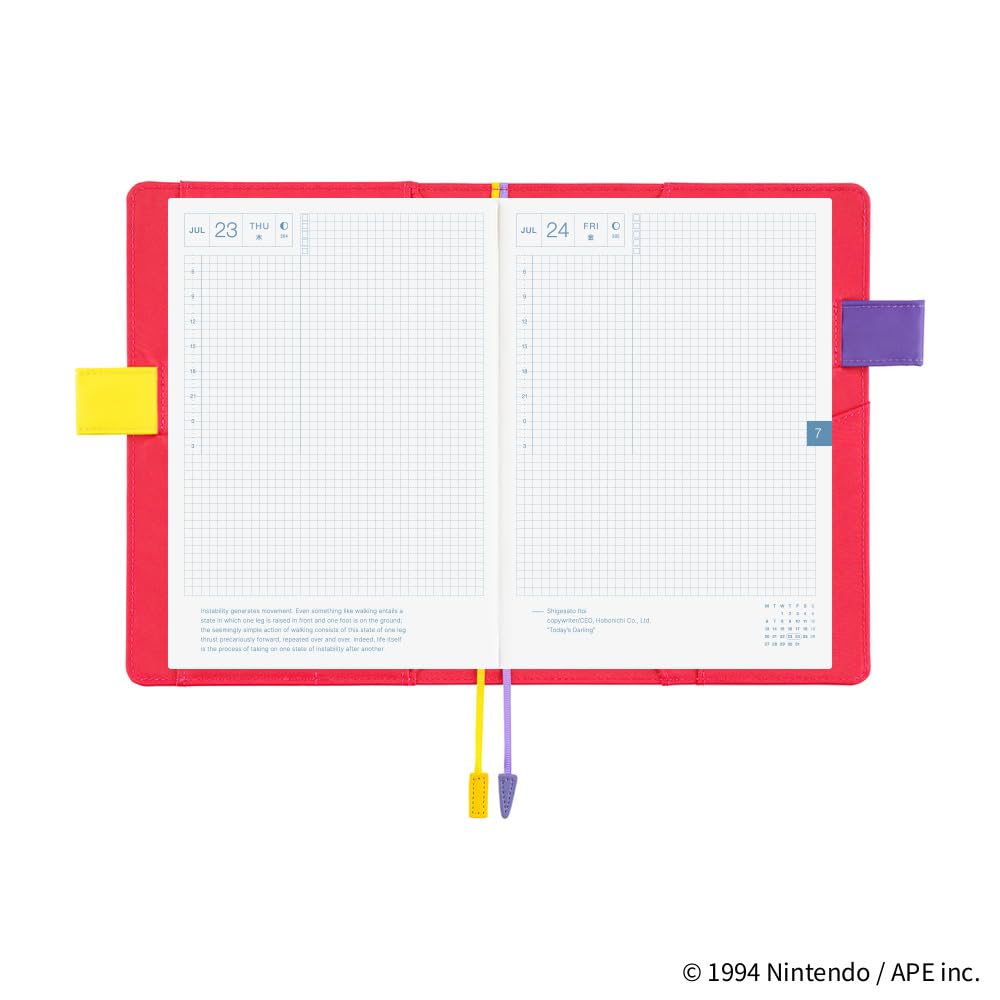 Hobonichi Techo pokrowiec na planer A5 – MOTHER: Mr. Saturn (Doing Fine) (rozmiar Cousin, tylko okładka)