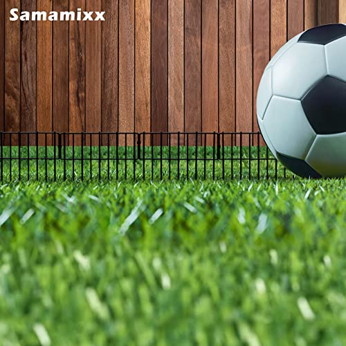 Samamixx Animal Barrier Fence, 19 Pack No Dig Fencing 20Ft(L) × 12In(H) Garden Fence Border For Dog Rabbit Pet, Decorative Metal Small Fence Panels For Outdoor Yard Patio Landscape, T Shape #TOP4