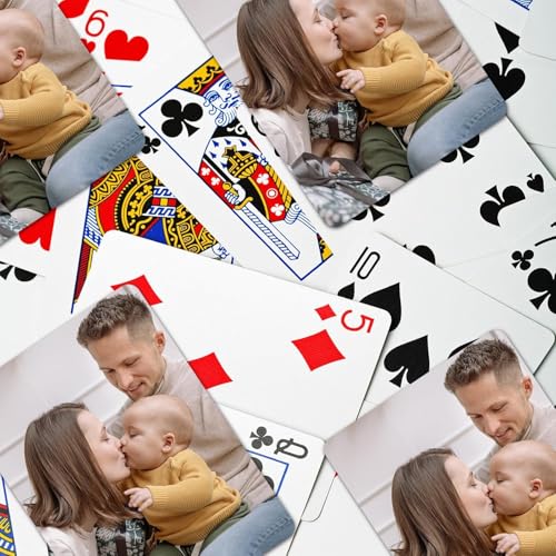 Naipes personalizados con foto y texto a medida miniatura 4