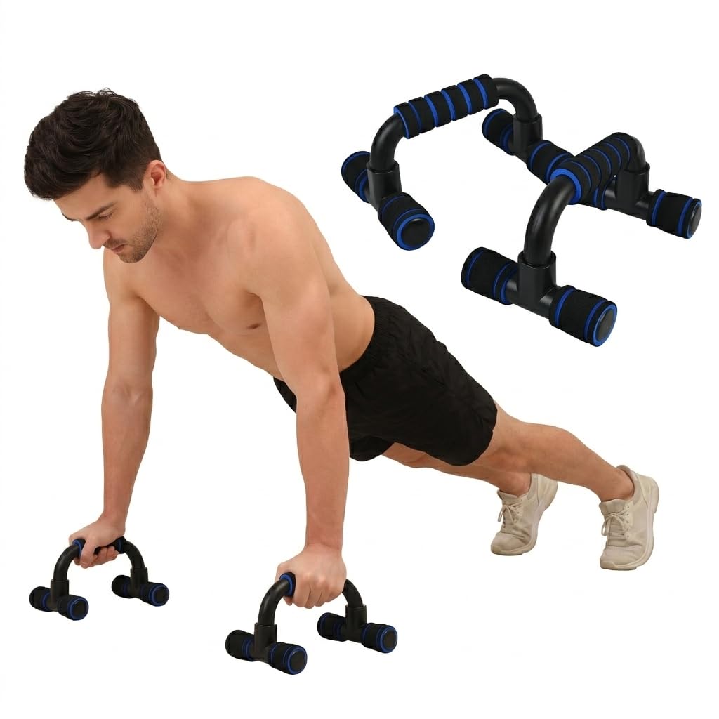 Push-Up Stand with Foam Grip | Portable Push Up Bars with Iron Frame for Home Workout & Strength Training | Non-Slip Base, Comfortable Handles for Chest, Arms & Shoulder Exercises-image-30