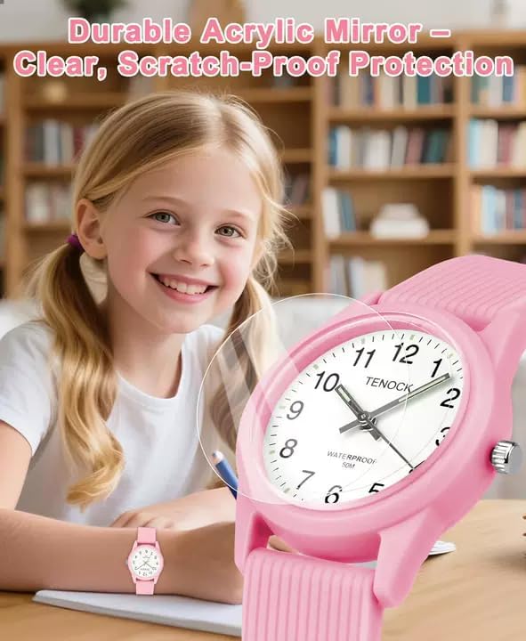 Image of Kids Analog Watch Waterproof Learning Time for Boys Girls Ages 4-12
