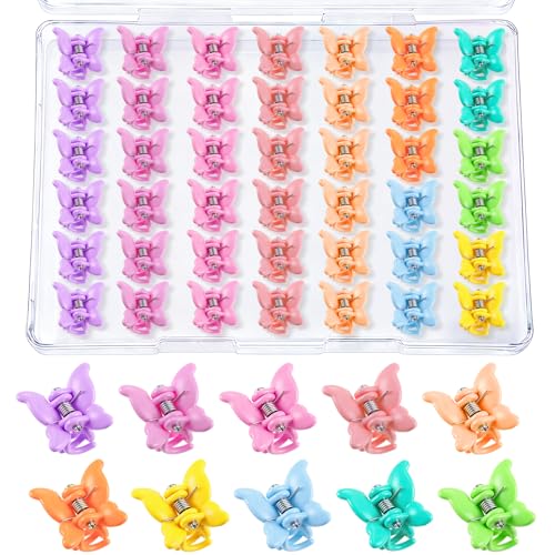 Pinzas mini de mariposa para cabello, pack 80 piezas miniatura 1